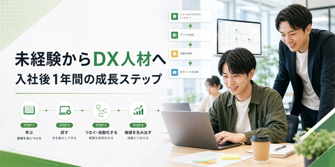 未経験からDX人材へ｜入社後1年間の成長ステップを紹介