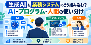 生成AIに何でも判断させていい？AIと業務ロジックを使い分けるシステム設計